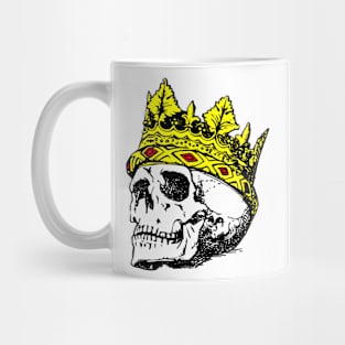 Dead King Skull Angry Scary Biker Tattoo Art Mug